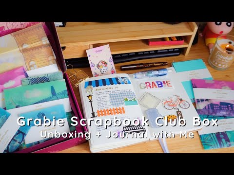 Видео: Творческий дневник с Grabie Scrapbook Club Box | Распаковка + советы