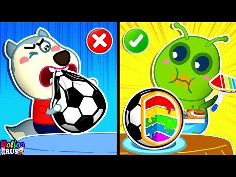 Видео: Торт или подделка? 🍰 Угадай еду с Wolfoo | Забавные мультфильмы для детей | Wolfoo Russian