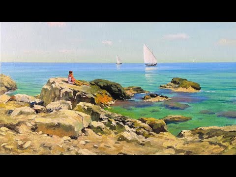 Видео: Мастер-класс "Юноша и море" Художник Игорь Сахаров