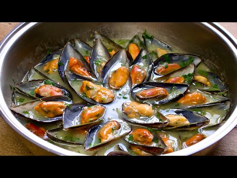Видео: Вы не захотите готовить мидии по-другому! Средиземноморская кухня.