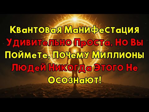 Видео: Квантовая Манифестация Удивительно Проста: Но Почему Же Никто Не Использует Ее Секрет?