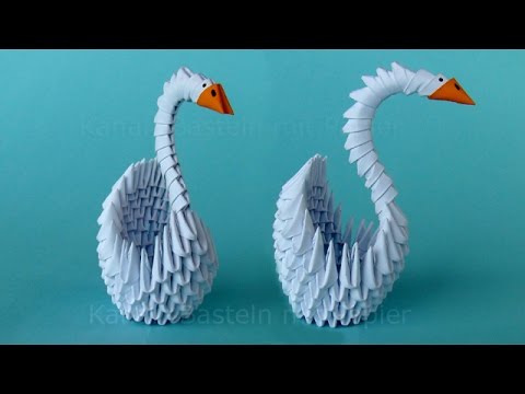 Видео: оригами лебедь из модулей -  Лебедь из бумаги оригами (модульный)