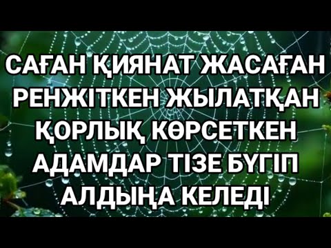 Видео: Саған қиянат жасаған қорлық көрсеткендер қатты өкінеді