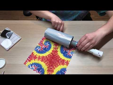 Видео: Как прикрепить ткань к стакану