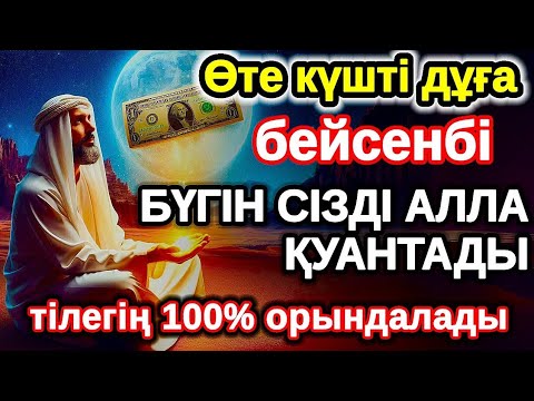 Видео: бейсенбі байлыққа жол ашатын дұға, Бүгін сізді Алла қуантады, дұға қосулы болсын, нәтижесін көресіз