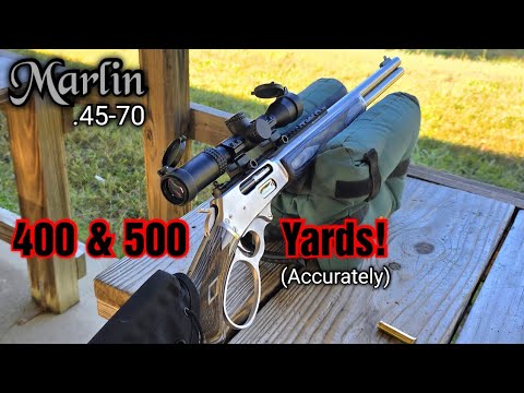 Видео: Marlin 1895 .45-70 дальнего действия — точность на 400 и 500 ярдов! SBL