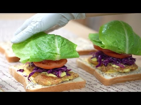 Видео: Корейское десертное кафе :: как приготовить вкусный бутерброд с курицей / рецепт
