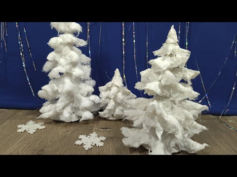 Видео: ПРИДУМАЛА КАК СДЕЛАТЬ КРУТУЮ ЕЛКУ ИЗ ВАТЫ | НОВЫЙ ГОД ПРОДОЛЖАЕТСЯ