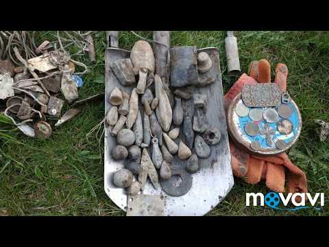 Видео: Поиск свинца на берегу озера с металлоискателем Minelab X-terra 705