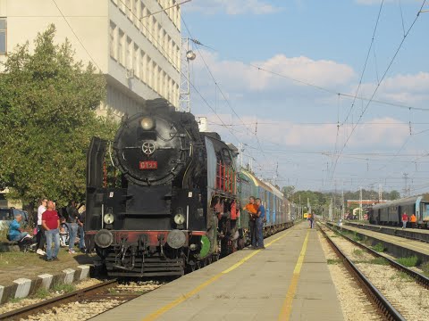 Видео: Парен локомотив 01.23 с атракционен влак София - Враца / Steam Locomotive 01.23 from Sofia to Vratsa