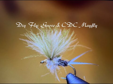 Видео: Сухая Мушка Подёнка Goose & CDC Как связать от GM FLY