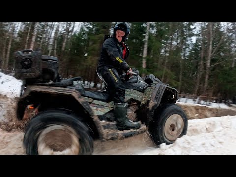Видео: Штурмуем мокрый снег! Весна же..