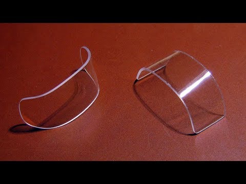 Видео: Гнутые окна из CD-бокса для модели 1:43