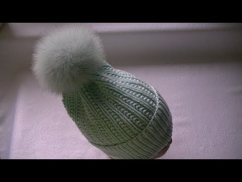 Видео: САМАЯ ПОПУЛЯРНАЯ ШАПКА  "ТЫКОВКА" СПИЦАМИ.