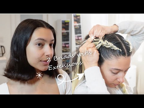 Видео: Плетение коротких волос с наращиванием (шаг за шагом)