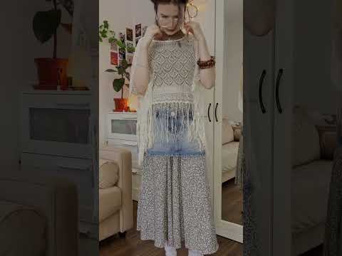 Видео: Образ в стиле хиппи #pinterest #outfit #haul #lookbook