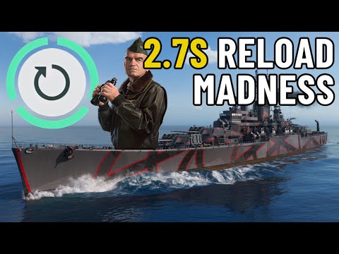Видео: Перезарядка за 2.7 секунды с Тяжёлым Супер Крейсером!