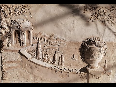 Видео: Барельеф картина.  Как перенести рисунок на большой формат, если вы не художник.
