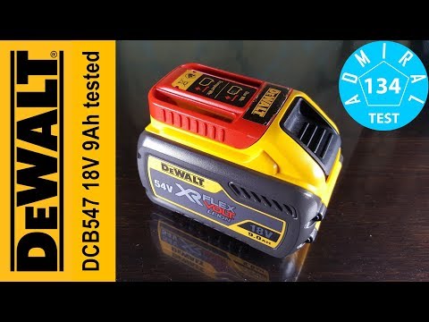 Видео: Тест аккумулятора DeWALT DCB547 18V 9Ah  Часть 3