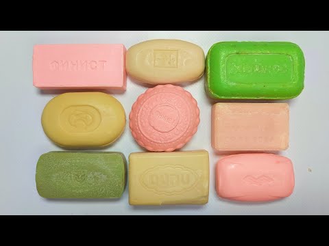 Видео: Cutting super dry vintage soap 🧼 Satisfying ASMR video 💤  Резка сухого ретро мыла. Video for sleep