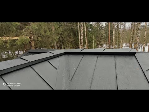Видео: Изготовление и монтаж обьемного конька на фальцевой кровле.