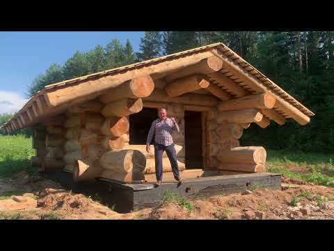 Видео: Сруб бани из КЕДРА. Большой диаметр бревна