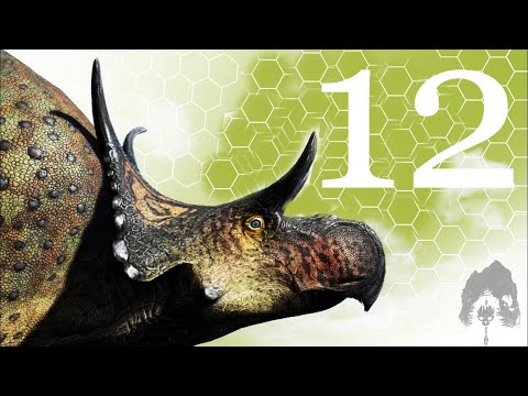 Видео: The isle diabloceratops ! Подлые рексы решили напасть на бедного дияблика!