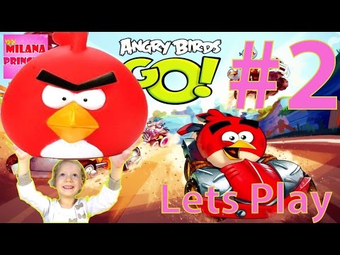 Видео: Lets Play Angry Birds GO! Часть 2 Продолжаем играть в гонки Энгри Бертс Го!