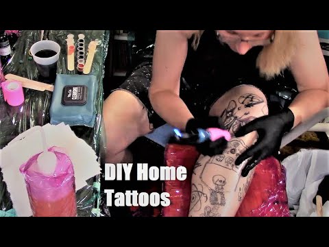 Видео: НЕ покупайте татуировочную машинку и не делайте татуировку дома! В общем, я купила ручку и сделал...
