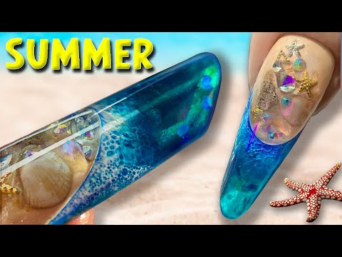 Видео: 🥵 ВОДА В НОГТЯХ?🌊Водный Маникюр.ОПТИЧЕСКИЕ 3d НОГТИ.Коррекция.Аквариумный Дизайн.WOW Nail ART design