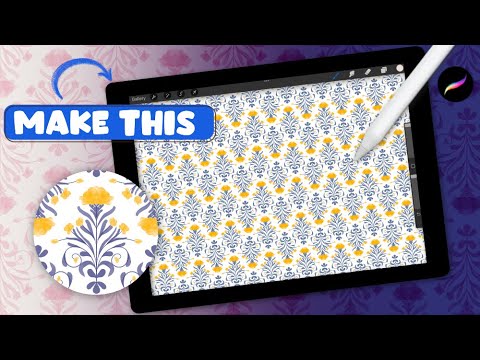 Видео: Создание потрясающего бесшовного цветочного узора с помощью Procreate | Пошаговое руководство