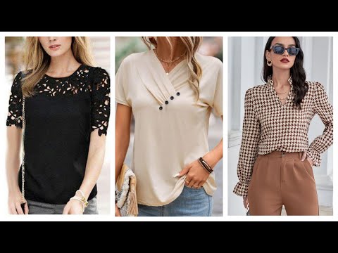 Видео: Мода 2025 года. КРАСИВЫЕ БЛУЗКИ. 100 идей для красивых блузок. Повседневные стили 24/25. #мода #р...