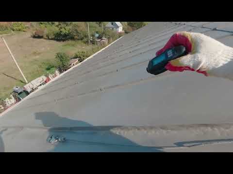 Видео: ч.19 Красим крыши по технологии Служит до 30 лет  Майкопский район, Пос. Табачный Набережная 24