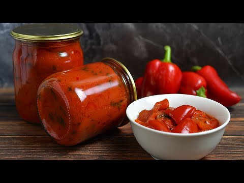 Видео: Такой перец всегда заканчивается первым!Красный перец в томате//Կարմիր պղպեղ տոմատե սոուսով