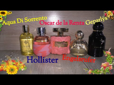 Видео: Малоизвестные ПАРФЮМы в КРАСИВЫХ флаконах🥰Geparlys/Engelsrufer/Oscar/Aqua Di Sorrento/Hollister 🌹🍊🍋