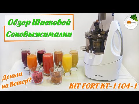 Видео: Обзор Шнековой Соковыжималки KIT FORT KT-1104. Деньги на ветер? (Juicer KIT FORT KT-1104)