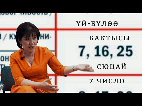 Видео: ҮЙ-БҮЛӨӨ БАКТЫСЫ СЮЦАЙ 7 число ӨТӨ КЫЗЫК НЕРСЕ 7, 16, 25дө туулгандар СӨЗСҮЗ КӨРГҮЛӨ!