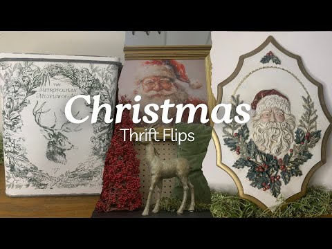 Видео: Рождественские комиссионные перевороты | Превращаем комиссионные находки в праздничный декор