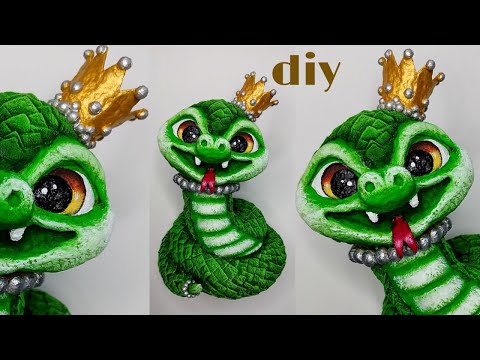 Видео: МК Змея из ваты / Символ 2025 / Ватная игрушка /  DIY Cotton snake