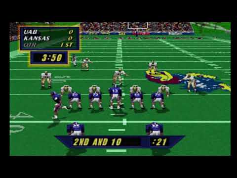 Видео: NCAA Football '98 (режим симуляции сезона — неделя 2: UAB Blazers против Kansas Jayhawks)