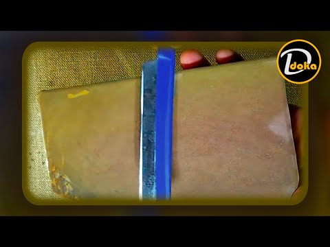 Видео: ЯПОНСКИЙ ПРИРОДНЫЙ КАМЕНЬ, он же япнат. Поэтапная заточка опасной бритвы