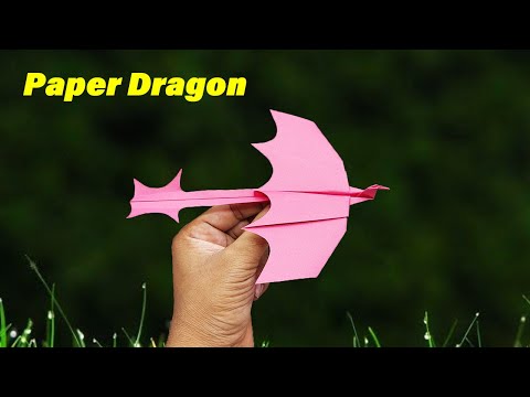 Видео: Как сделать бумажный самолетик-дракон — Flying Super Dragon Paper Plane