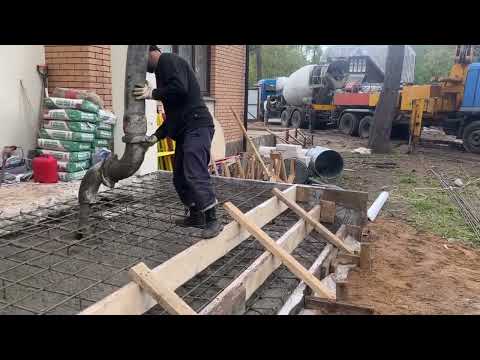 Видео: Фундамент монолитная плита 2024 под парковку, веранда, крыльцо. Балашиха