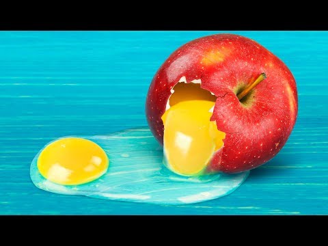 Видео: 11 крутых экспериментов с едой