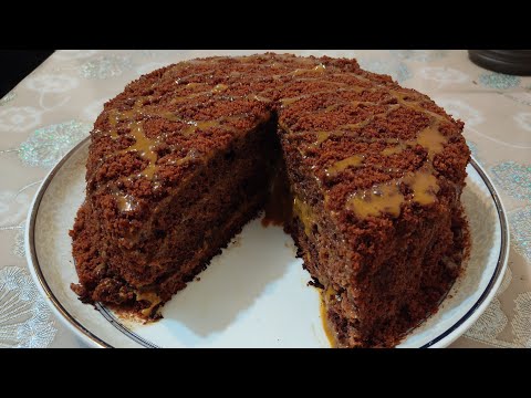 Видео: Сутсуз,миксерсиз, СУУДАН торт жасоо. Cake. Домашний торт без молоко,миксера на кипятке.Крем жасоо