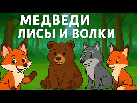 Видео: ДИКИЕ ЖИВОТНЫЕ: ЛИСА, ВОЛК, МЕДВЕДЬ. РАЗВИВАЮЩЕЕ ВИДЕО ДЛЯ ДЕТЕЙ