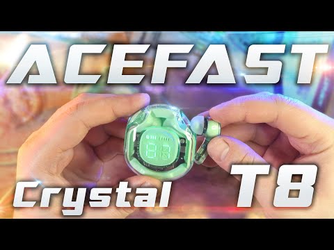 Видео: Максимально необычные TWS наушники в духе Cyberpunk - ACEFAST Crystal T8