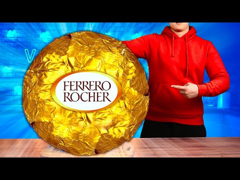 Видео: Я СДЕЛАЛ ГИГАНТСКИЙ FERRERO ROCHER  ВЕСОМ 100 КИЛОГРАММ.