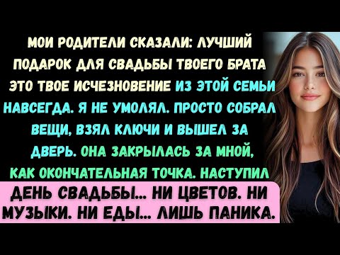 Видео: Мои родители насмешливо сказали: В день свадьбы твоего брата лучше, если тебя там не будет. Так что…