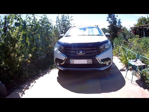 Видео: Бортжурнал Lada Хray - установка дефлектора капота (мухобойки)